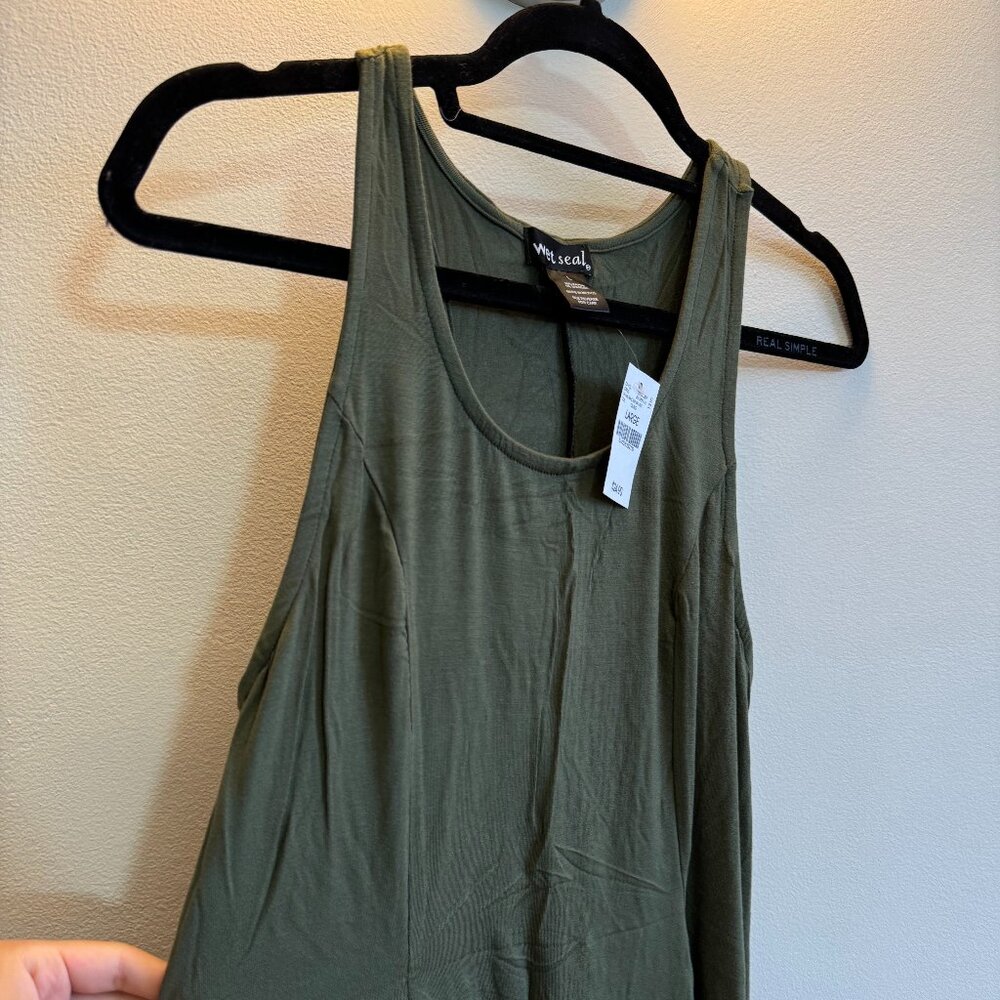 NWT olive green cotton dress